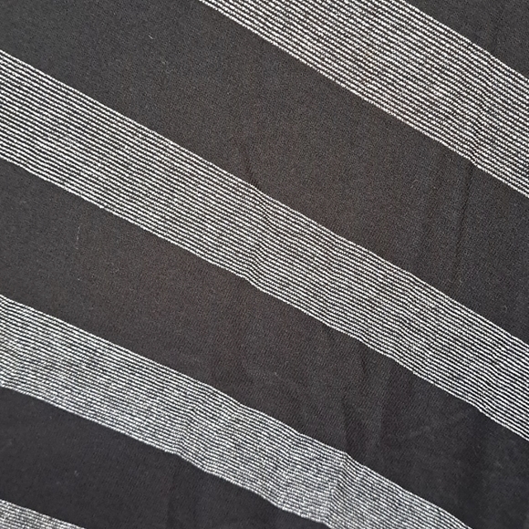 Seven Long Black/Gray Metalic Striped Fold Down Maxi Skirt. Size 22/24. NWOT - Picture 3 of 6